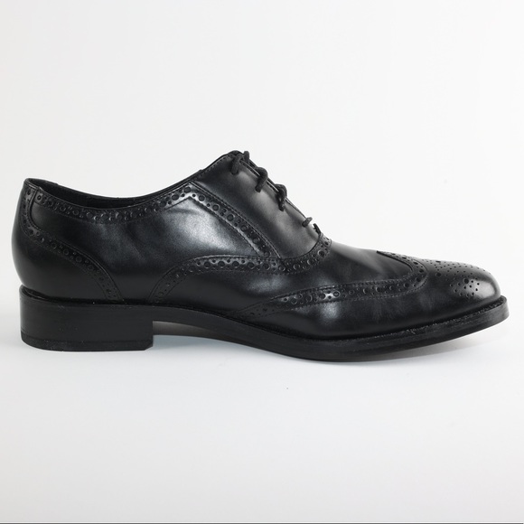 Cole Haan Mens Size 11 Madison Bal Wing 2 Brogue Dress Shoes Black Lace Up - Picture 9 of 10